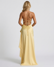 Rosalie Cowl Maxi Dress Lemon view 5
