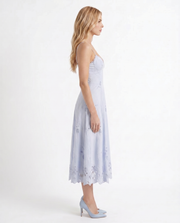 Sara Flare Midi Dress Blue view 4