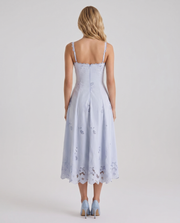 Sara Flare Midi Dress Blue view 5