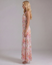 Sarah Plunge Maxi Dress Pink view 4