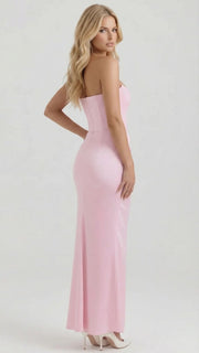 Scarlet Corset Strapless Maxi Dress Pink view 5