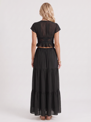Talia Skirt Set Black view 5