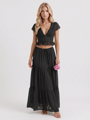 Talia Skirt Set Black view 1