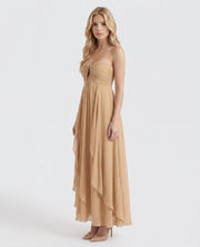 Tatum Keyhole Maxi Dress Khaki view 3
