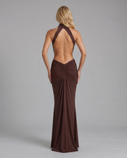 Tiffany Maxi Dress Brown view 4