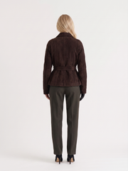 Hattie Shawl Jacket Dark Brown view 5