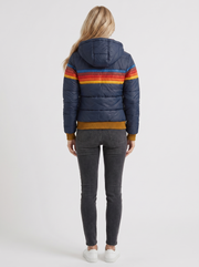 Annika Bomber Jacket Navy Blue view 5