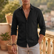 Riviera Cotton Linen Shirt view 3