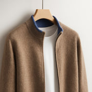 Bordeaux Merino Zip Jacket view 2