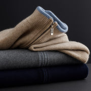 Bordeaux Merino Zip Jacket view 3