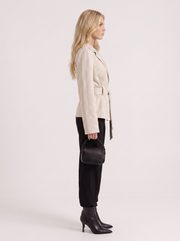 Hattie Shawl Jacket Beige view 4