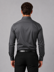 Men's Slim Fit Dress Shirt – Long Sleeve Smart Formal Shirt view 2