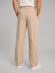 Men's Tailored Straight Leg Trousers – Smart Casual Fit view 2
