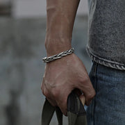 Torin Silver Cuff Bracelet view 1