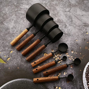 Wood and Steel Measuring Spoon Set view 1