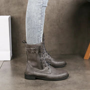 Brandy Leather Boots view 6