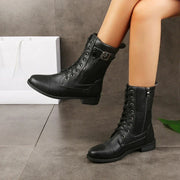 Brandy Leather Boots view 4