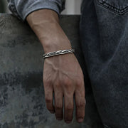 Torin Silver Cuff Bracelet view 4