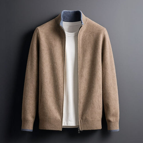 Bordeaux Merino Zip Jacket