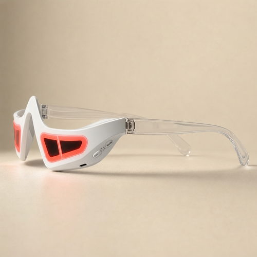 Choglow Red Light Eye Glasses | Hands-Free Under-Eye Device for Bags, Dark Circles & Puffiness