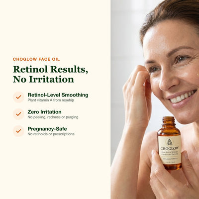 Choglow natural retinol alternative oil retinol results without irritation