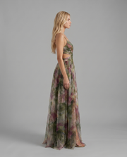 Angela Maxi Dress Green view 4