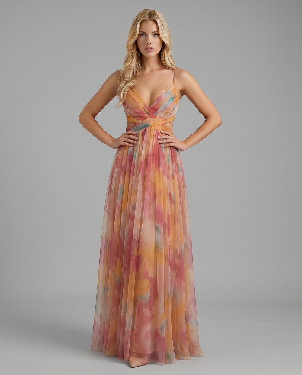 Angela Maxi Dress Orange