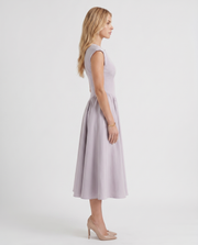 Anna Flare Midi Dress Lavender view 4
