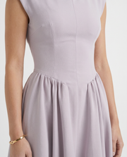 Anna Flare Midi Dress Lavender view 6