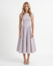 Anna Flare Midi Dress Lavender view 1