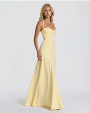 Ava Corset Maxi Dress Yellow view 2