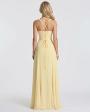 Ava Corset Maxi Dress Yellow view 3