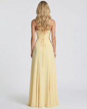Ava Corset Maxi Dress Yellow view 4