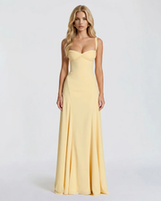 Ava Corset Maxi Dress Yellow view 1