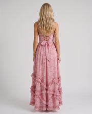 Bianca Ruffle Maxi Dress Blush Petal view 5