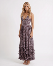 Bianca Ruffle Maxi Dress Midnight Bloom view 3