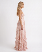 Bianca Ruffle Maxi Dress Pink view 4