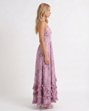 Bianca Ruffle Maxi Dress Purple view 4