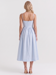 Birdie Flare Midi Dress Light Blue view 5
