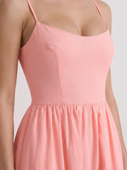 Birdie Flare Midi Dress Pink view 6