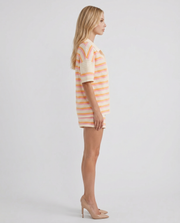 Cameron Striped Shorts Set Cream view 4