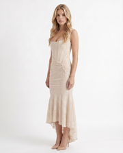 Carisia Corset Maxi Dress Cream view 3