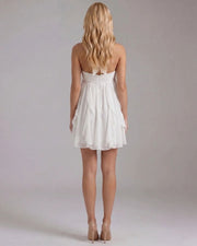 Catherine Halter Mini Dress White view 3