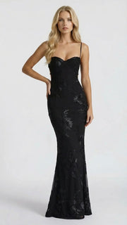 Celestina Floral Maxi Dress Black view 5