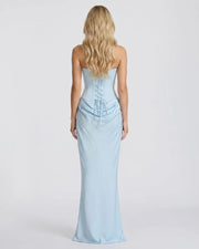 Cerene Corset Maxi Dress Glacier Blue view 3