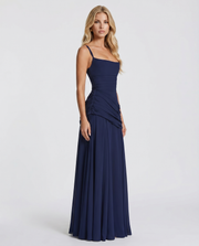 Charlotte Ruched Maxi Dress Navy view 3