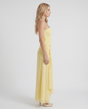 Charlotte Wrap Skirt Set Lemon Polka Dot view 4