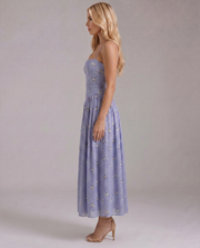 Cielle Floral Midi Dress Daisies Print view 3