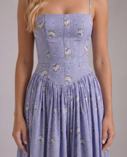 Cielle Floral Midi Dress Daisies Print view 5