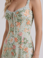 Cosette Floral Midi Dress Green view 6